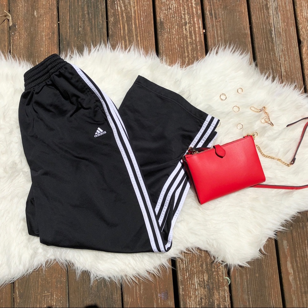 Adidas black track pants
